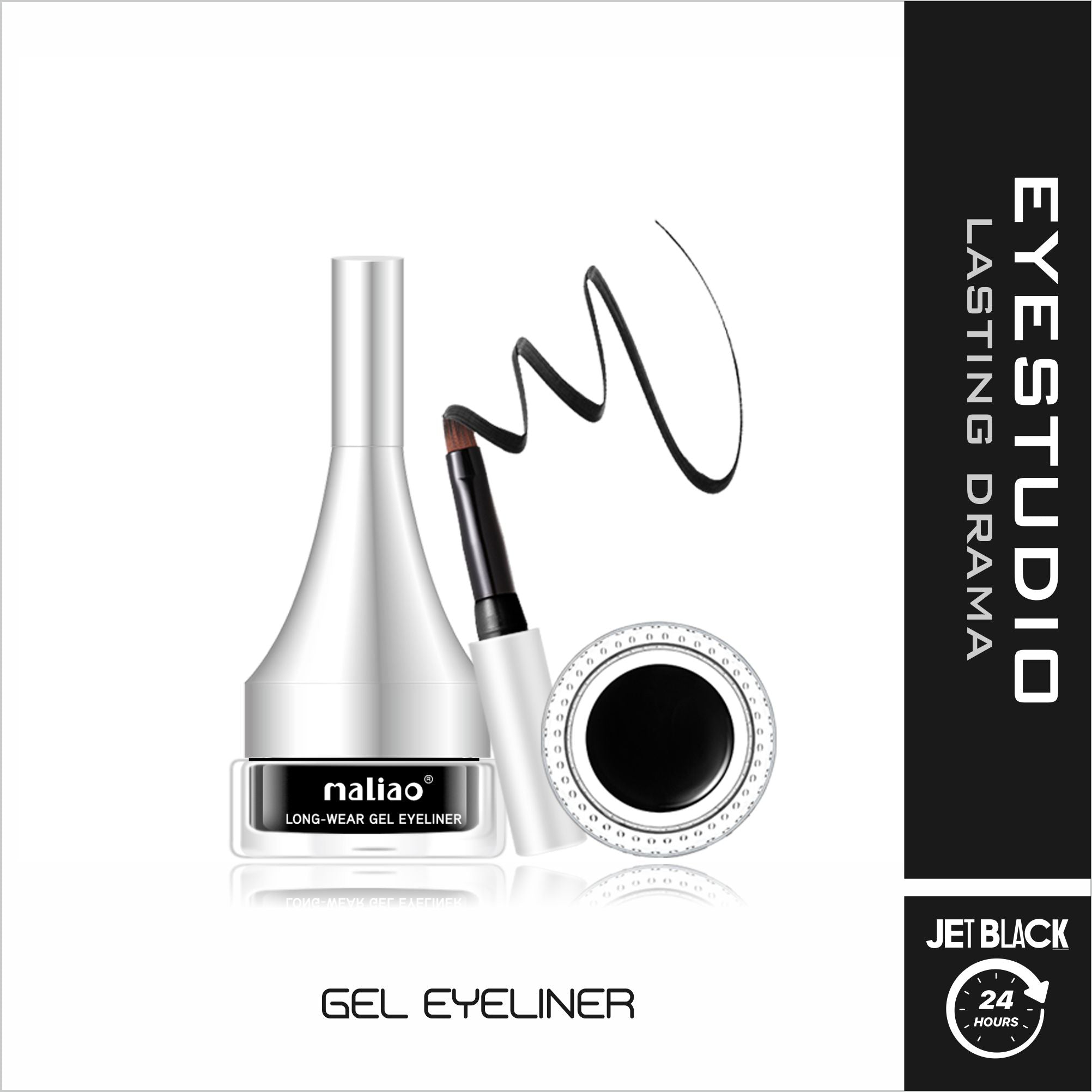 Maliao Lasting Drama Gel Eyeliner - 24-Hour Smudge-Proof & Waterproof - Maliao Makeup